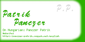 patrik panczer business card